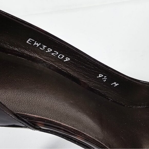 NWOB STUART WEITZMAN Made in Spain 🇪🇸 LEATHER TORTOISE Heels EW39209 Sz 9.5 M - Picture 13 of 16